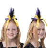 3Pcs Halloween Witch Hat Headband Set