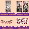 4pcs Halloween Bloody Handprint Footprint Stickers