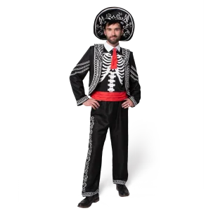 Adult Men Day Of The Dead Costume