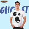 Men White Ghost T Shirt -L