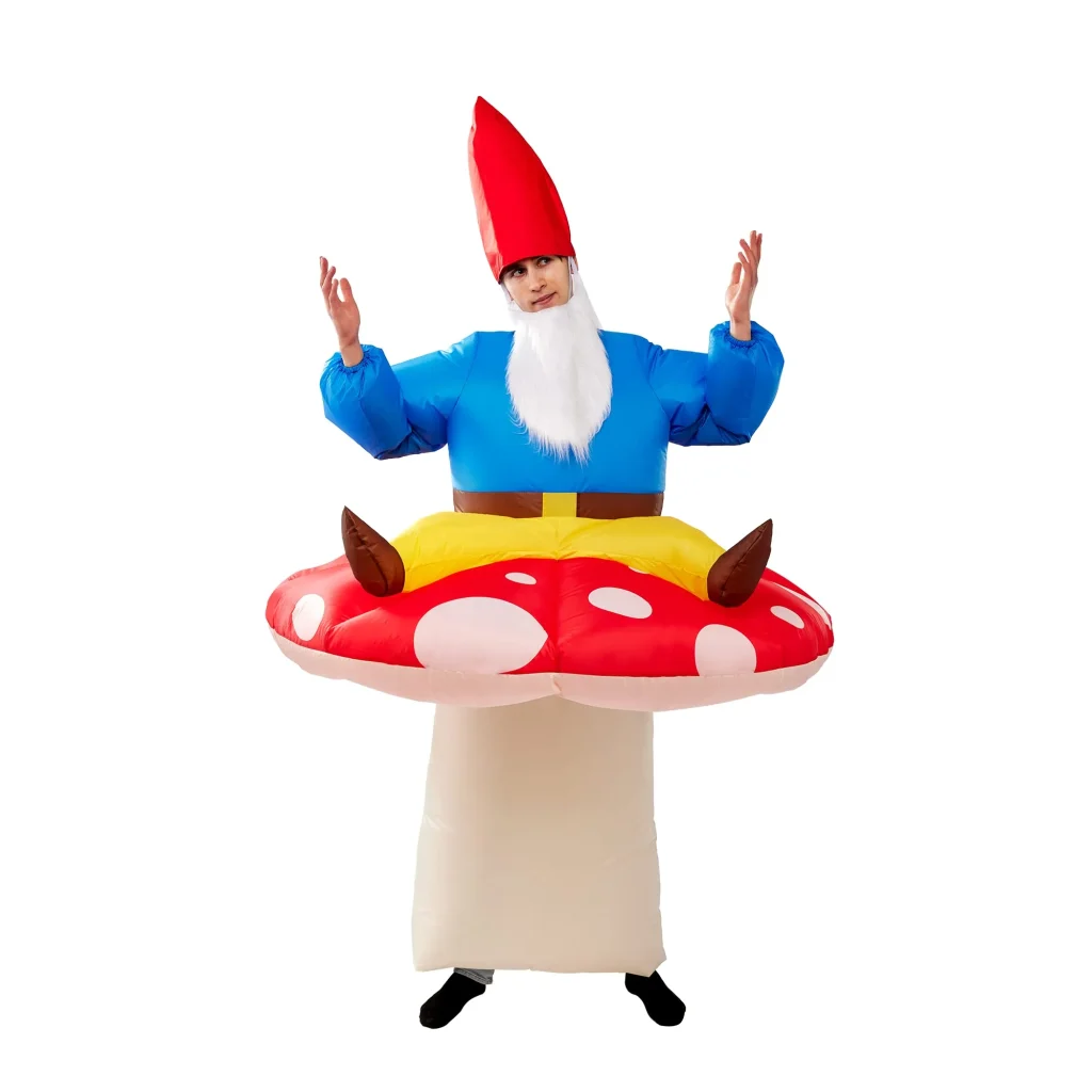 Mushrooms and dwarves ride-on inflatable costume
