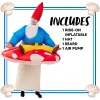 Adult Mushrooms and Dwarves Inflatable Ride on Costume
