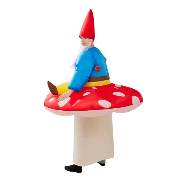 Adult Mushrooms and Dwarves Inflatable Ride on Costume
