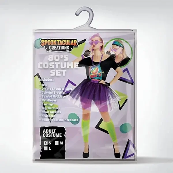 Women 80's Halloween Costumes -L