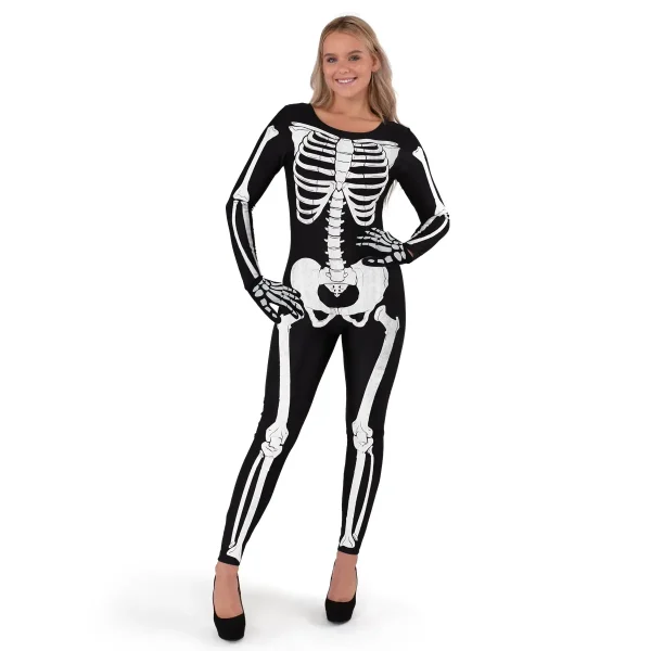 Women Glow-In-The-Dark Skeleton Lady Costume