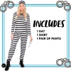 Womens Jailbird Prisoner Halloween Costume