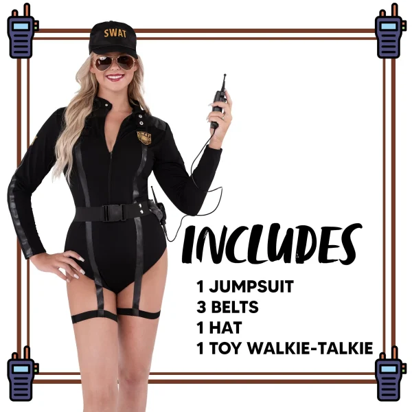 Womens Sexy SWAT Halloween Costume