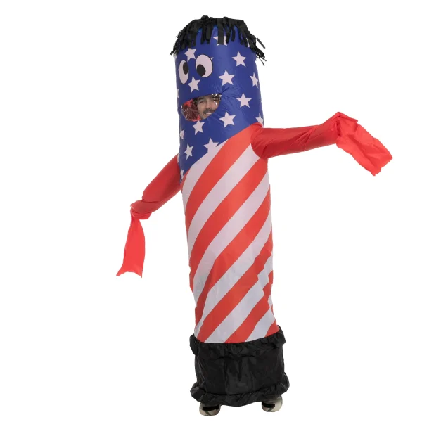 American Flag Tube Dancer Inflatable Costume Adult