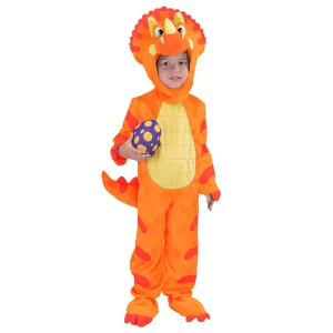 Baby Unisex Orange Triceratops Costume
