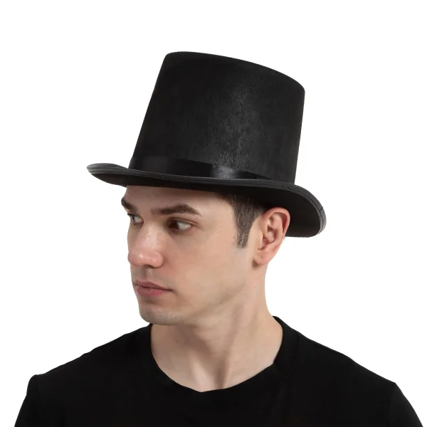 Black Top Hats Halloween Accessories-SL