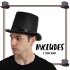Black Top Hats Halloween Accessories-SL