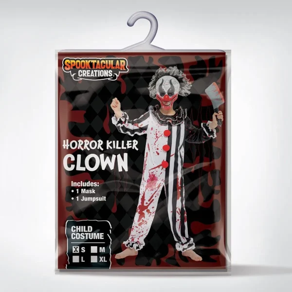 Kids Boy Halloween Killer Clown Costume