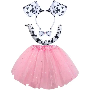 Child Dalmatian Accessories Set with Tutu, Ears and Tail
