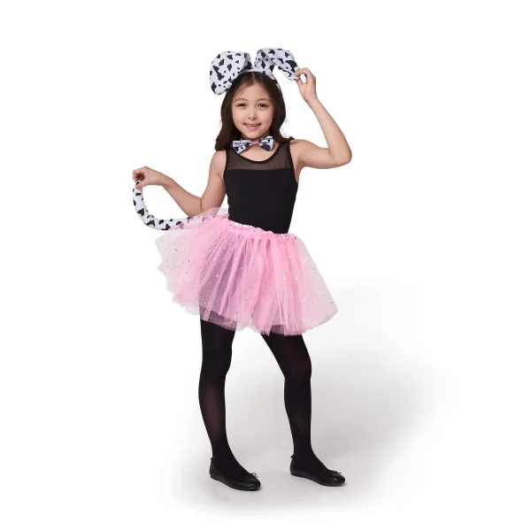 Child Dalmatian Accessories Set with Tutu, Ears and Tail