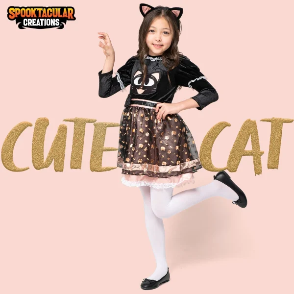 Kids Halloween Cat Costume -3T