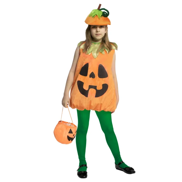 Child Girl Smiley Pumpkin Costume
