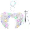 Child Unisex Angel Accessories Set with Light (White)