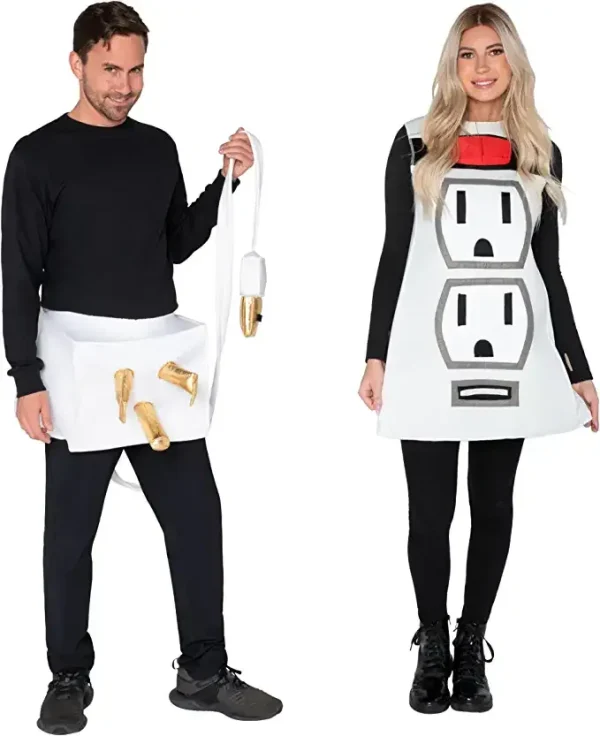 Halloween Couples Costumes Plug and Socket -Standard