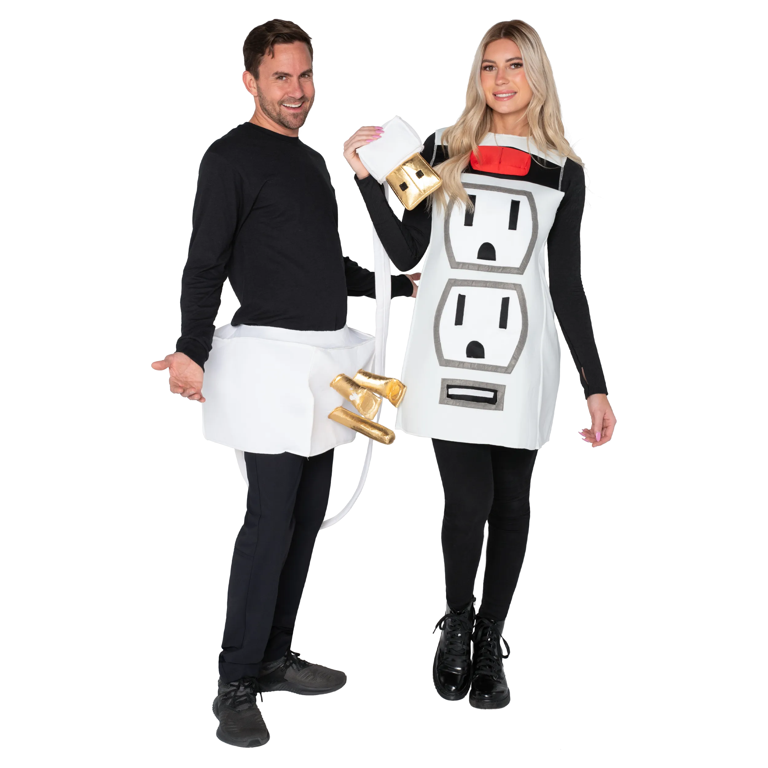 Amazing Halloween Couples Costumes Plug and Socket -Standard