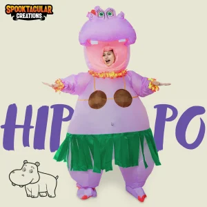 Full body hippo costume
