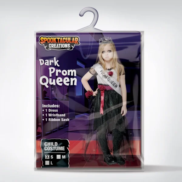 Halloween Dark Prom Queen Costume -L