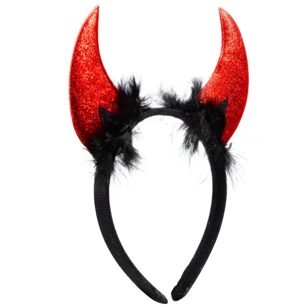 Halloween Red Devil Horns Headband