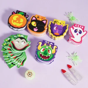 Halloween Spooky Characters Mini Notepad Set 60 Pcak