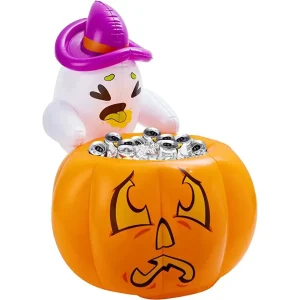 22in Halloween Inflatable Pumpkin Cooler with Ghost