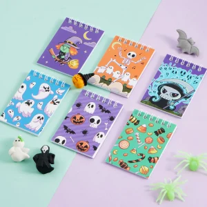 24Pcs Halloween Theme Pencil, Rulers and Notepad Set