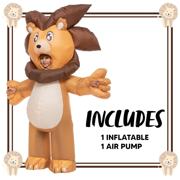 Kids Full Body Inflatable Lion Costume -M