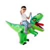 Kids Green Riding a Tyrannosaurus Costume