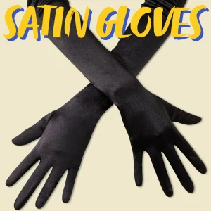 Womens Long Opera Satin Gloves 21.4in