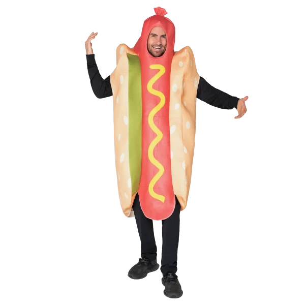Men Lightweight Hot Dog Halloween Costume