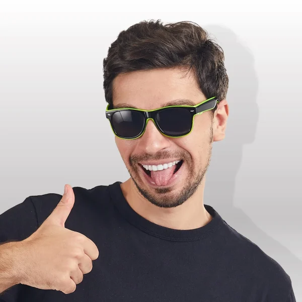 Neon Green Rave Glasses LED Sunglasses