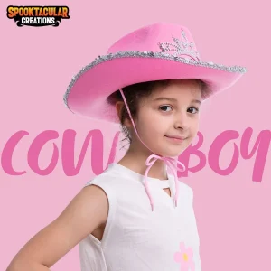 LED Light up Pink Cowboy Hat