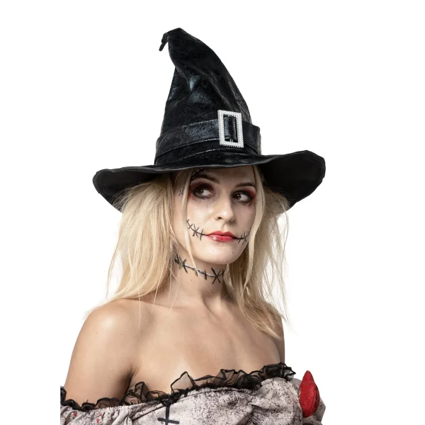 Womens Witch Leather Hat