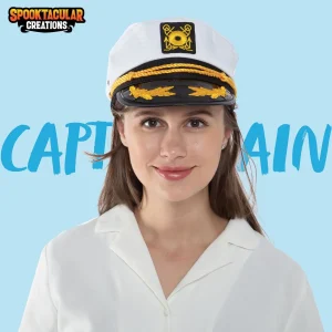 Yacht White Captains Sailor Hat