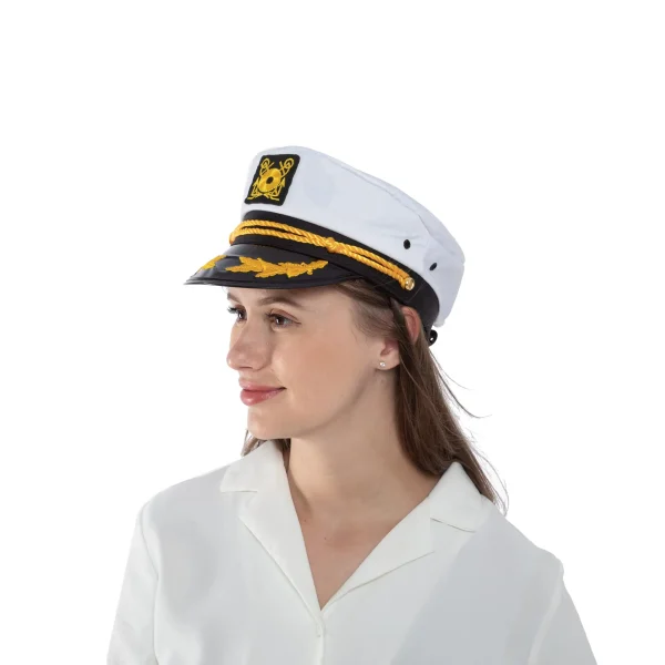 Yacht White Captains Sailor Hat