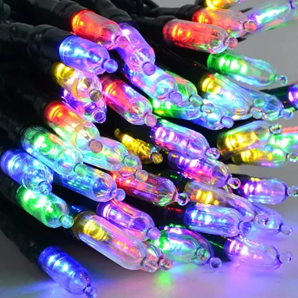 100 LED Multicolor Green Wire String Lights 8 Modes (T5)42.98ft