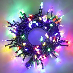 100 LED Multicolor Green Wire String Lights 8 Modes (T5)42.98ft