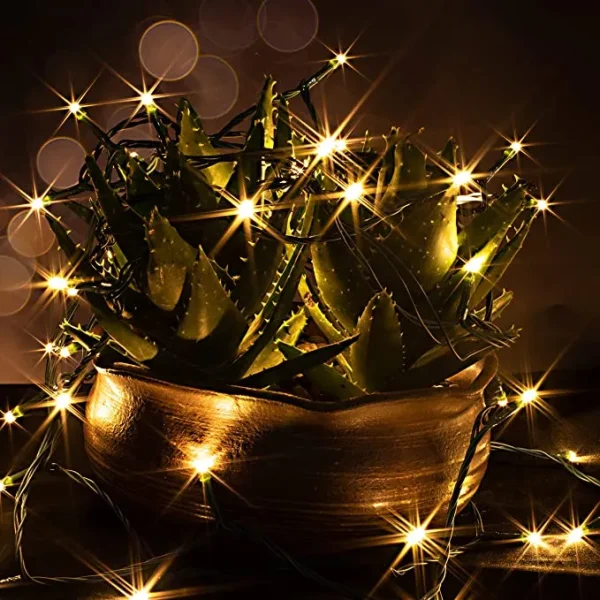1000 LED Multicolor Green Wire String Lights