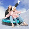 2pcs 34in UFO Inflatable Snow Tubes Sleds