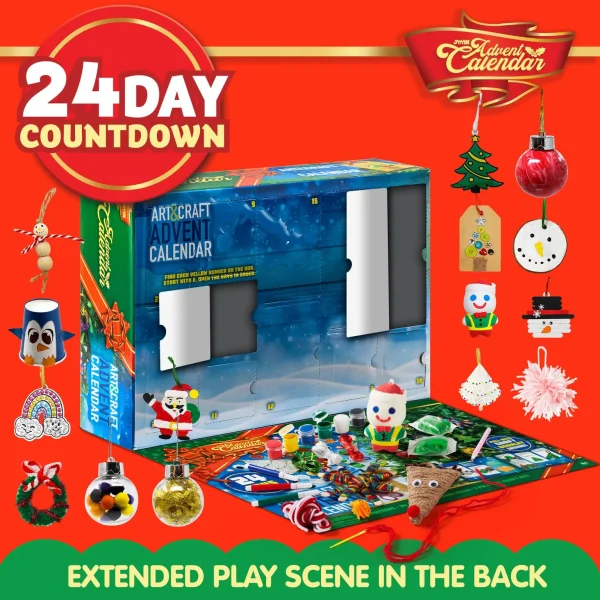 24 Days Art and Craft Countdown to Christmas Advent Calendar