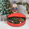 2pcs Red Large Christmas Wreath Storage Bags 36in