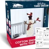 3D Snowman With Cardinals Lighted Christmas Yard Decorations