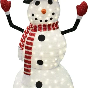 5ft LED Yard Lights – Collapsible Snowman