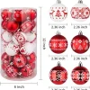 30pcs Red and White Christmas Ball Ornaments