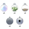 30pcs Gold and Silver Christmas Ball Ornaments