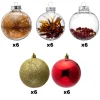 30pcs Red and Gold Silver Christmas Ball Ornaments