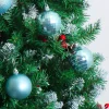 34pcs Light Blue Christmas Ball Ornaments